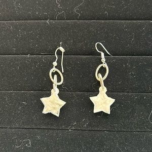 Resin handcrafted star earrings